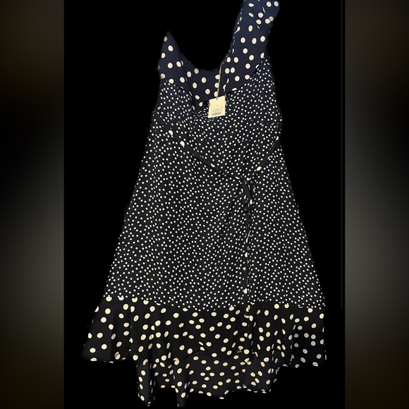 NWT A New Day One Shoulder Ruffle Midi Dress - Picture 6 of 9